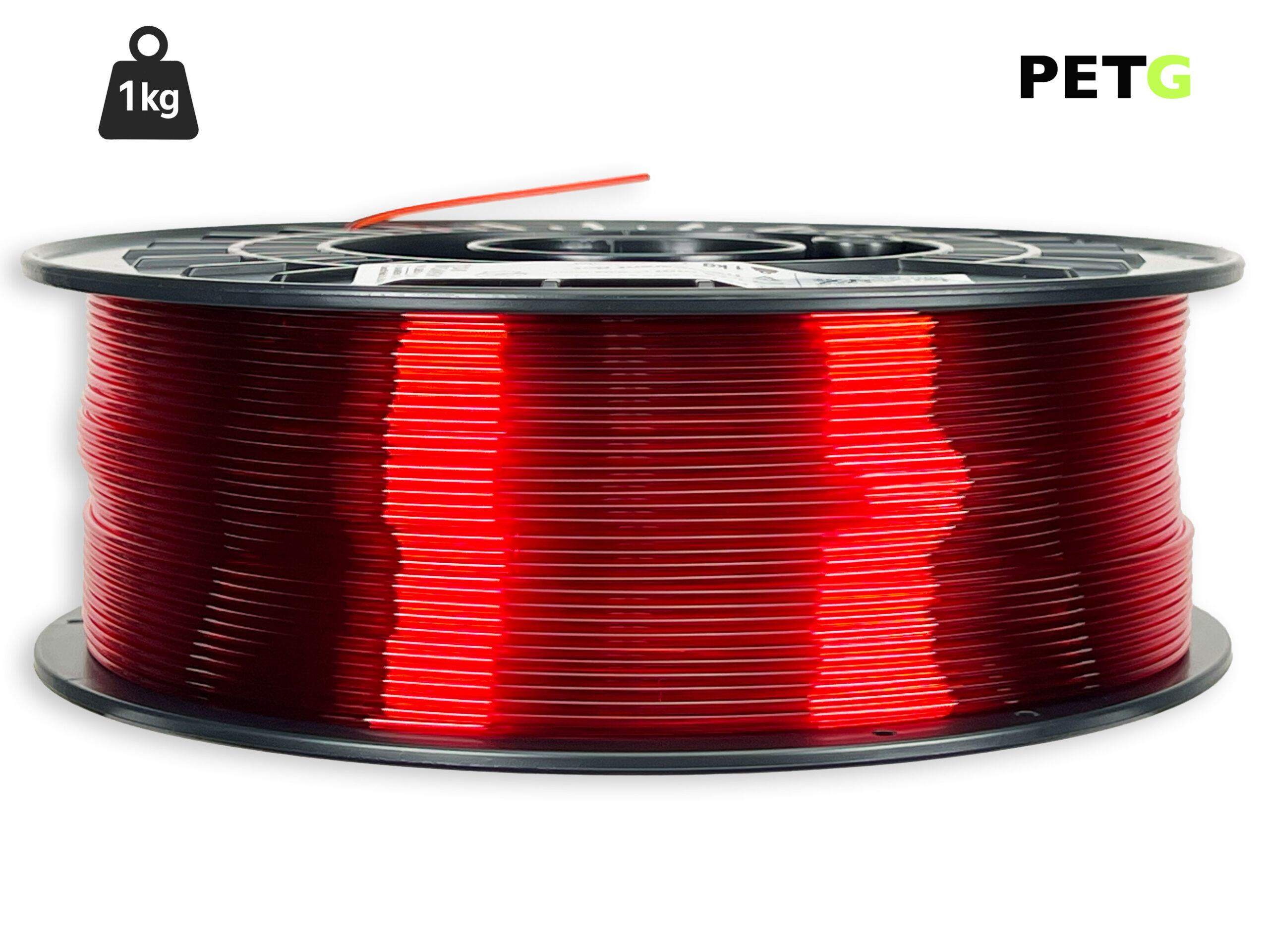 das-filament-petg-filament-1-75-mm-transparent-rot-1-kg image 1