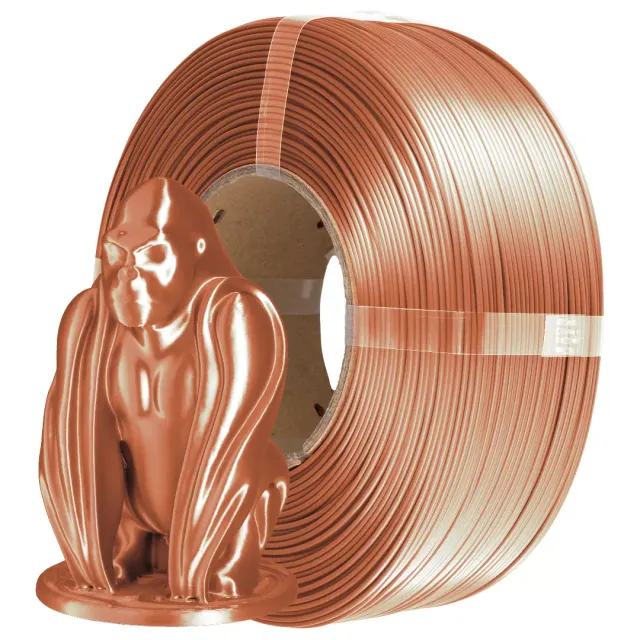 azurefilm-refill-pla-silk-brown-3d-drucker-filament image 1