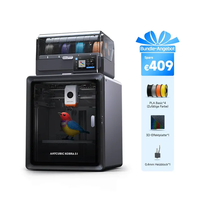 anycubic-kobra-s1-combo-pla-basic-4-farben-bundle-drucker-filament-set image 1