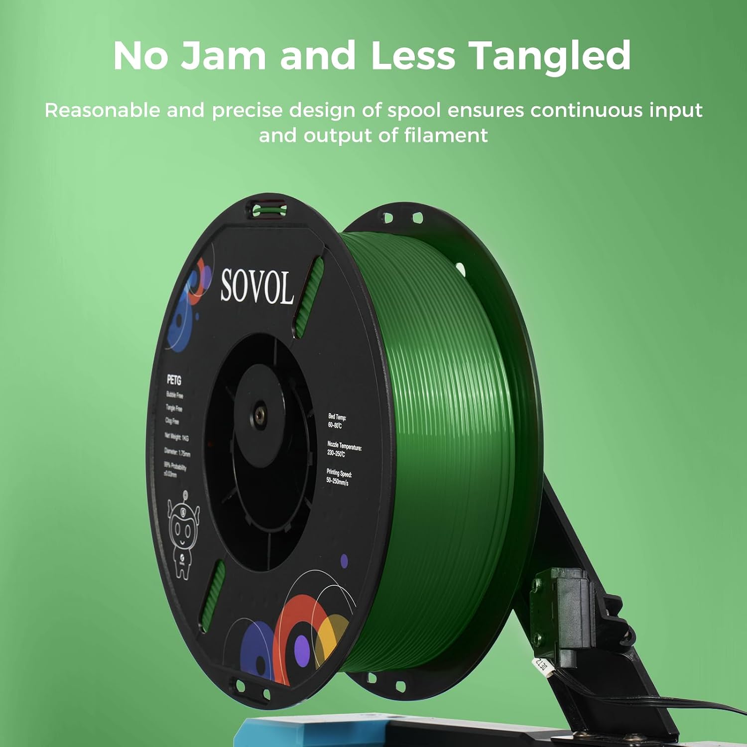 sovol-green-petg-3d-drucker-filament-1-75-mm-1-kg-0-03-mm image 6