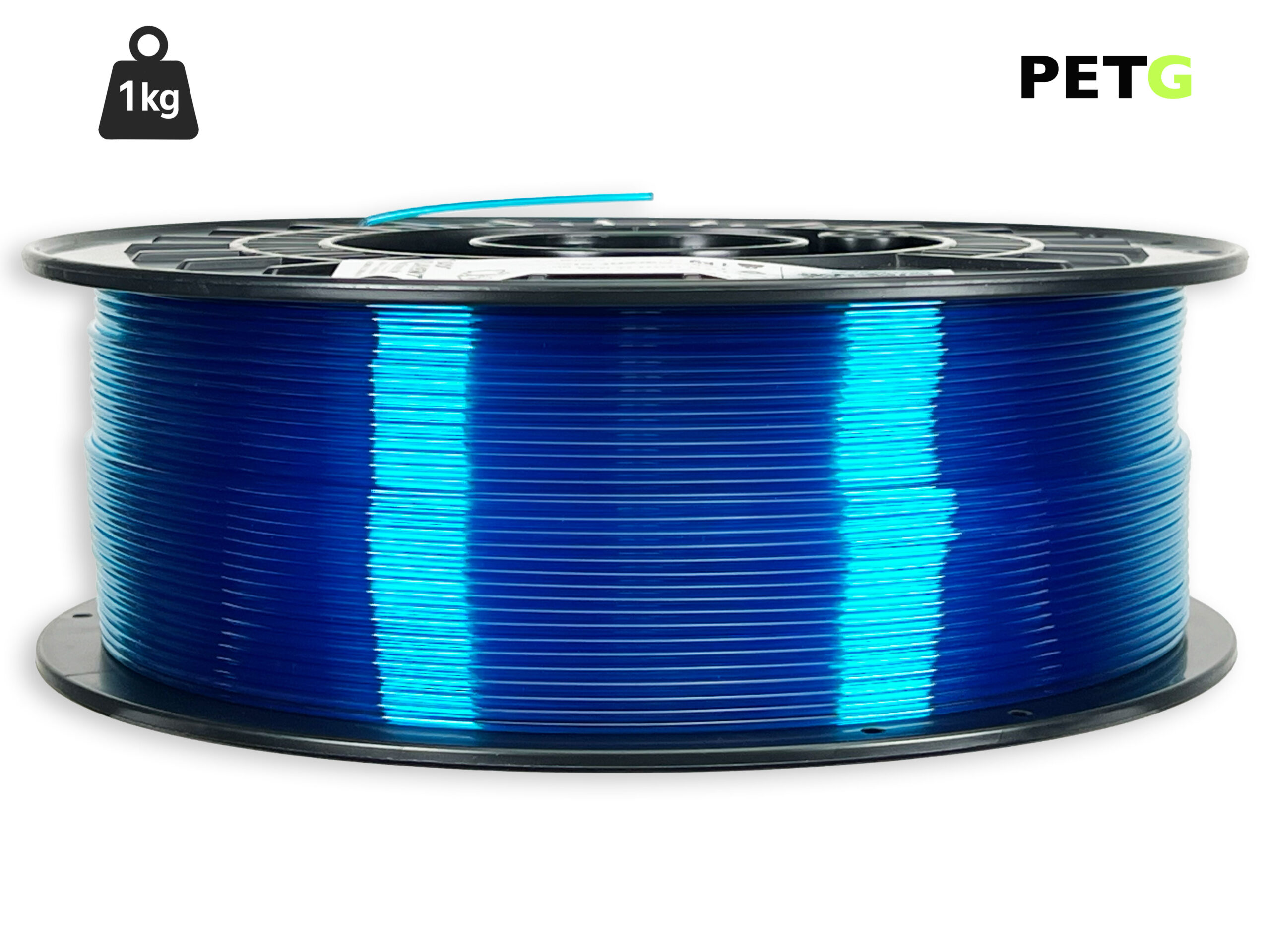 das-filament-petg-filament-1-75-mm-transparent-blau-1-kg image 1