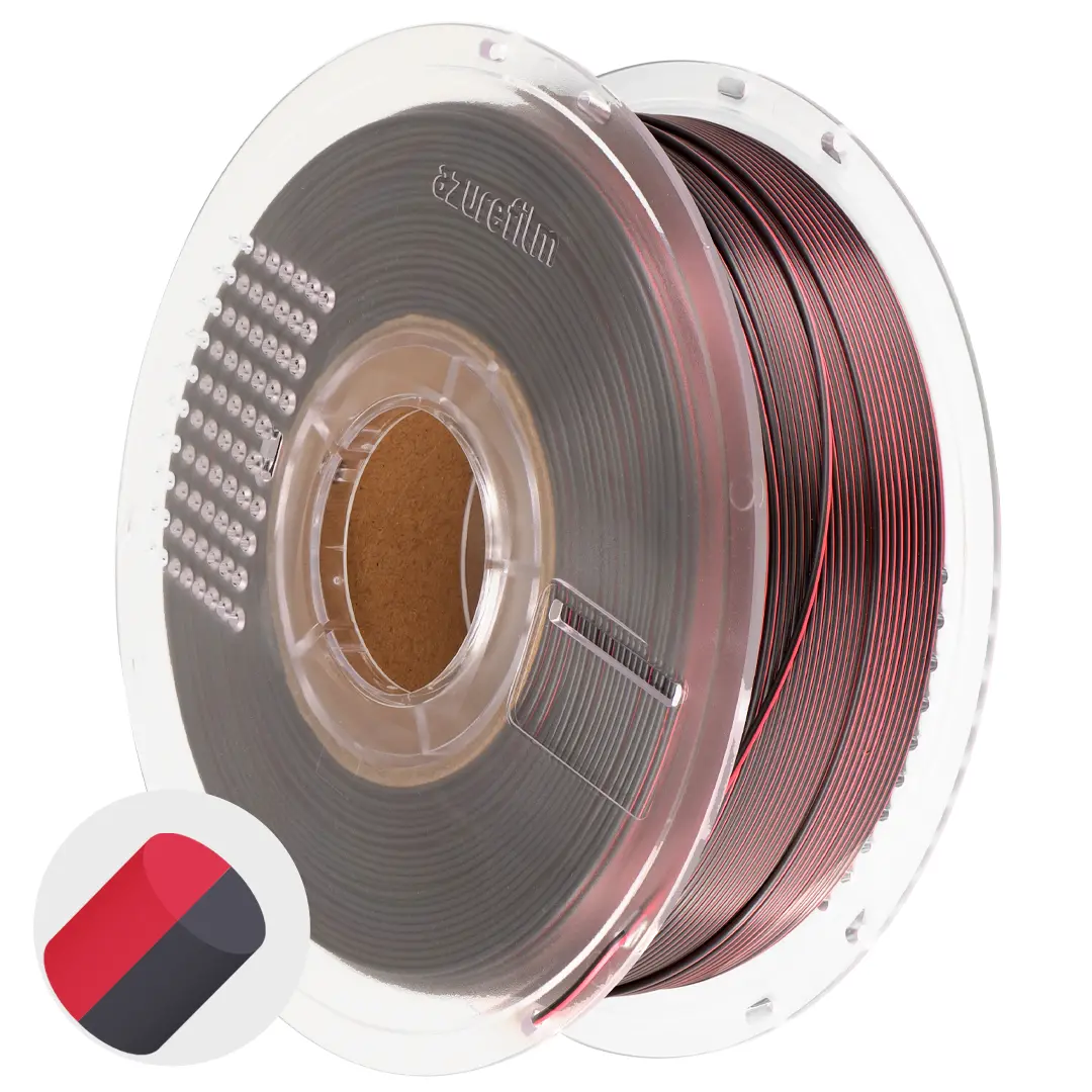azurefilm-pla-silk-dual-color-crimson-steel-3d-drucker-filament image 2
