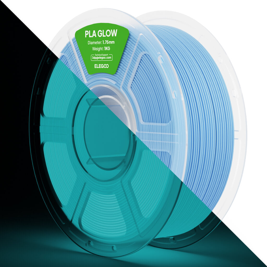 elegoo-pla-glow-filament-1-75-mm-1-kg-glow-in-the-dark image 1