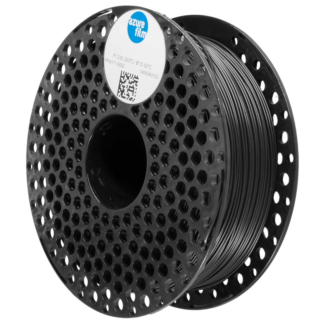 azurefilm-tpu-flexible-95a-black-3d-drucker-filament image 1