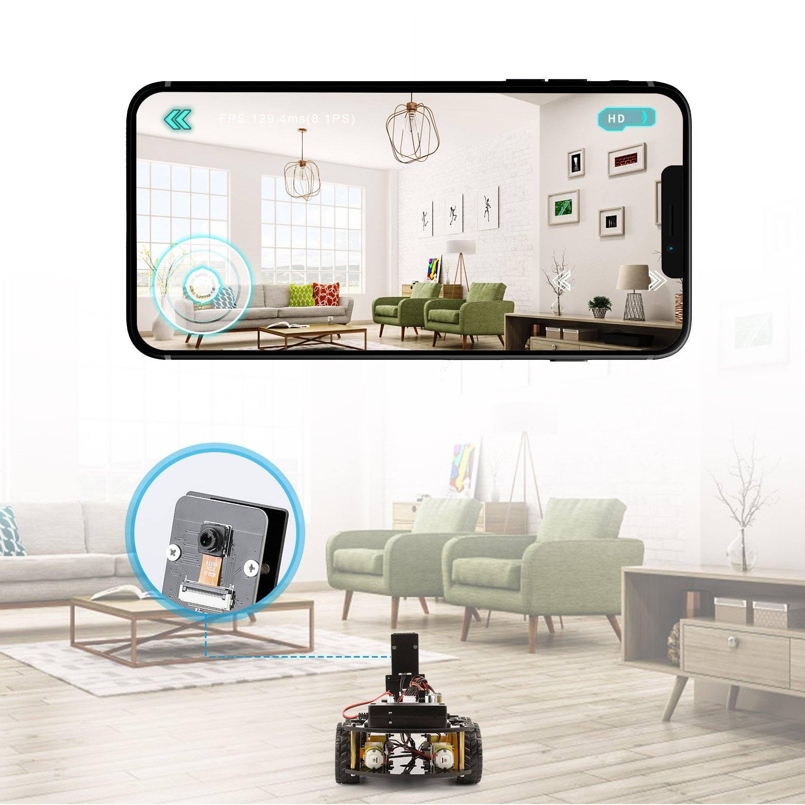 elegoo-smart-robot-car-kit-v4-0-mit-kamera-arduino-lernset image 5