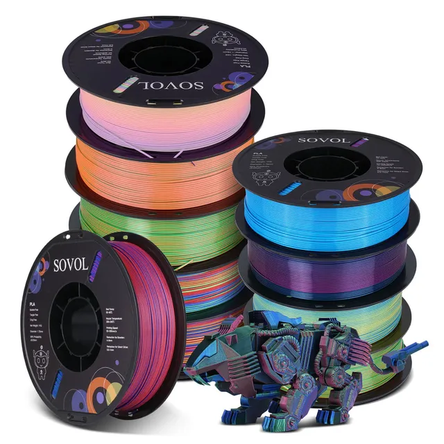 sovol-pla-silk-filament-bundle-10x1kg-1-75mm-10kg-sparpack image 1
