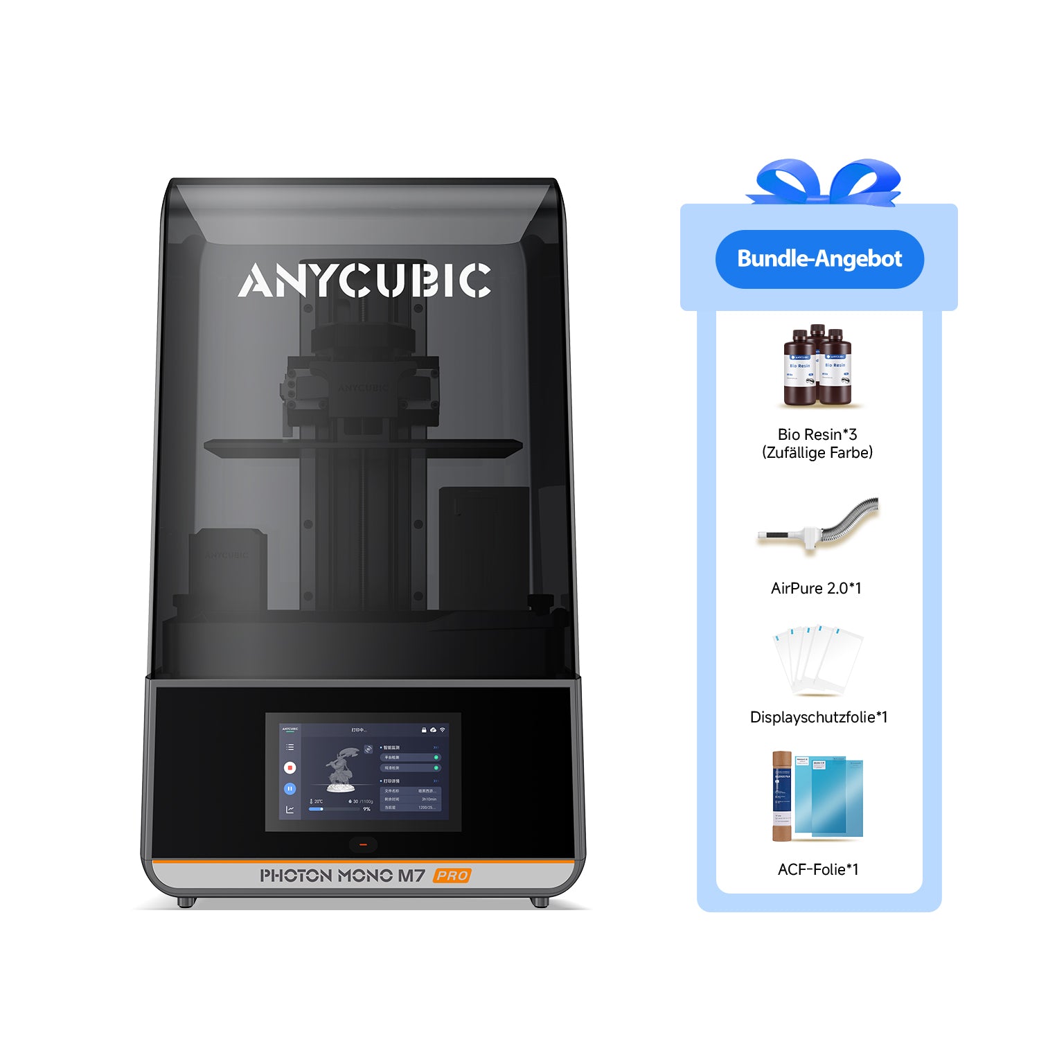 anycubic-photon-mono-m7-pro-umweltfreundliches-bundle-resin-3d-drucker-set image 1