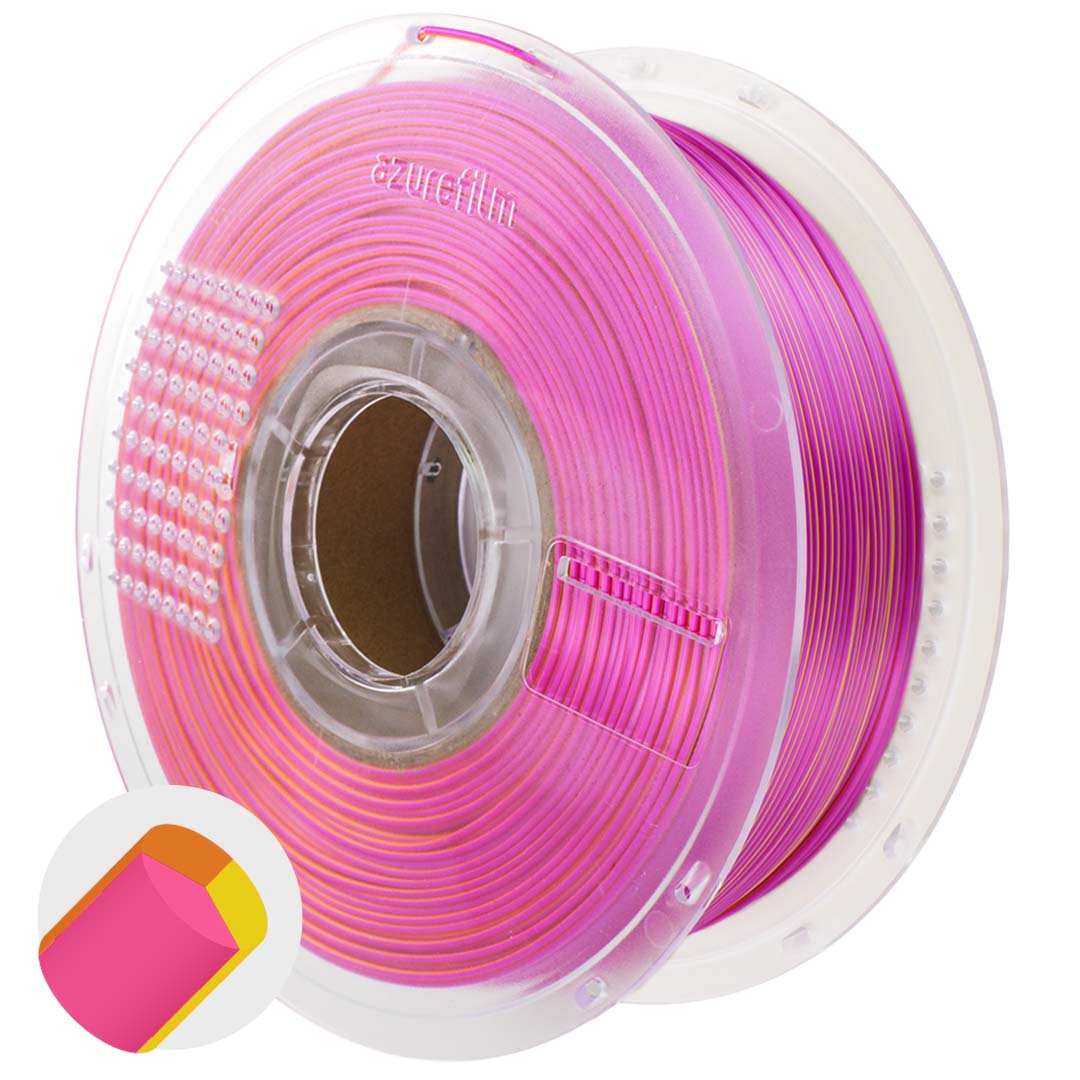azurefilm-pla-silk-tri-color-sunset-blaze-filament image 1