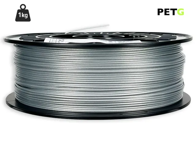 das-filament-petg-filament-1-75-mm-silber-1-kg-spule image 1