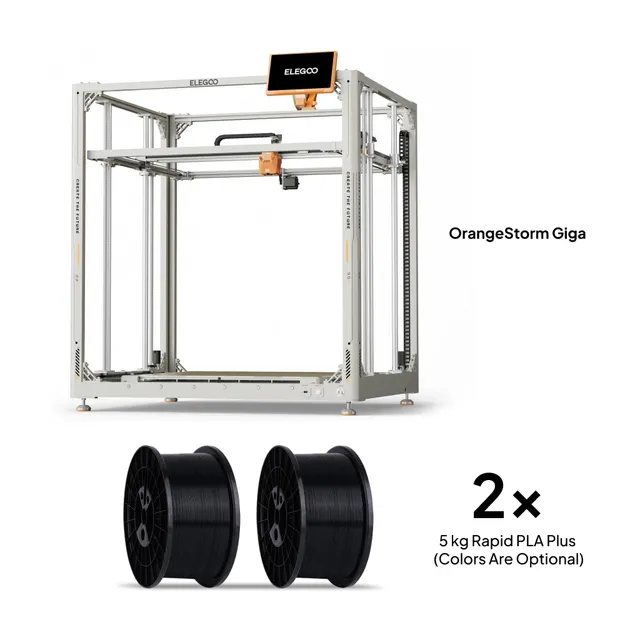 elegoo-orangestorm-giga-fdm-3d-drucker-bundle-mit-2x-5kg-rapid-pla-plus-filament image 1