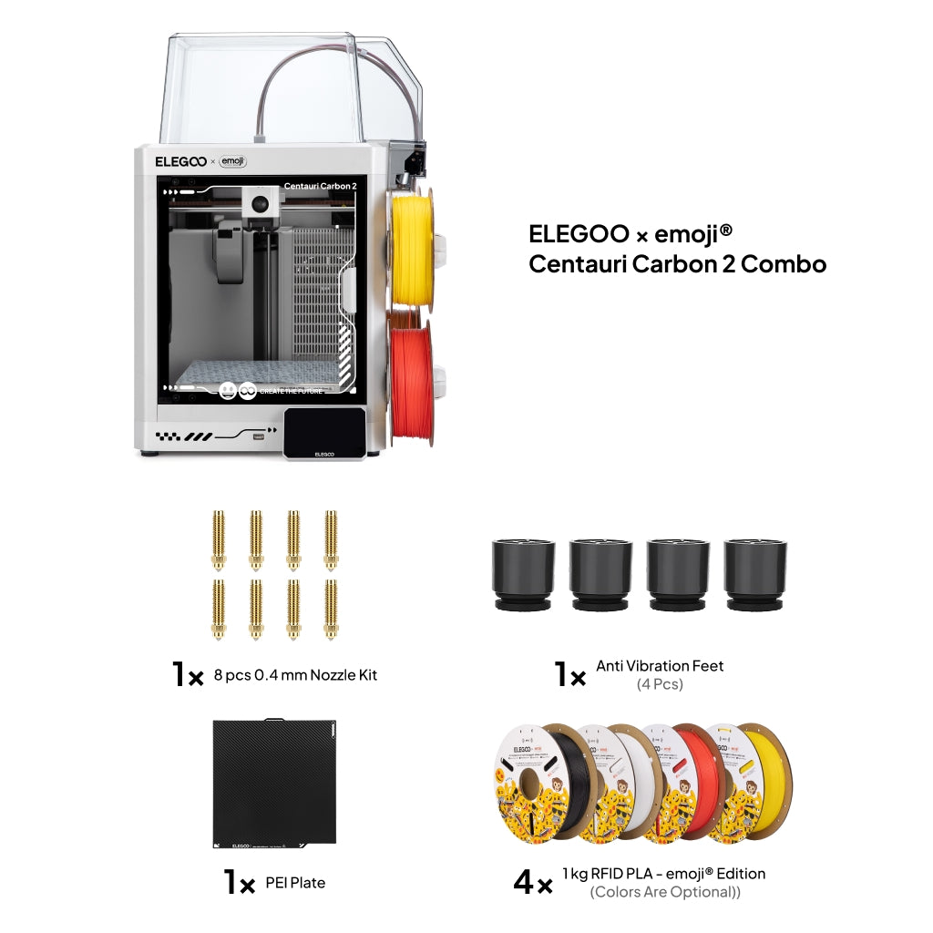 elegoo-x-emoji-centauri-carbon-2-combo-multicolor-fdm-3d-drucker-bundle image 2