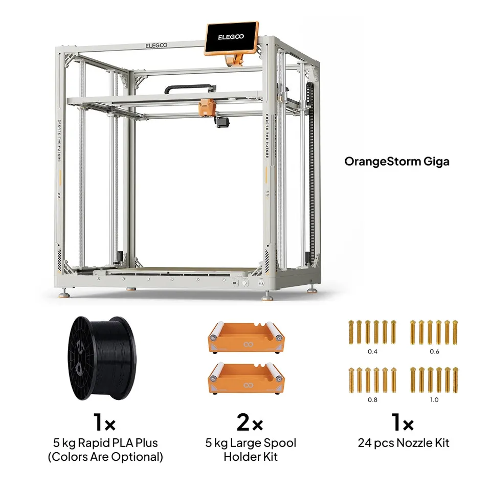 elegoo-orangestorm-giga-fdm-3d-drucker-800x800x1000mm-bundle image 1