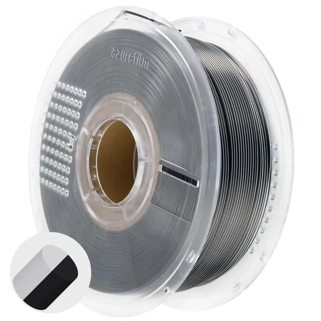 azurefilm-pla-silk-dual-color-yin-yang-schwarz-wei-filament image 1