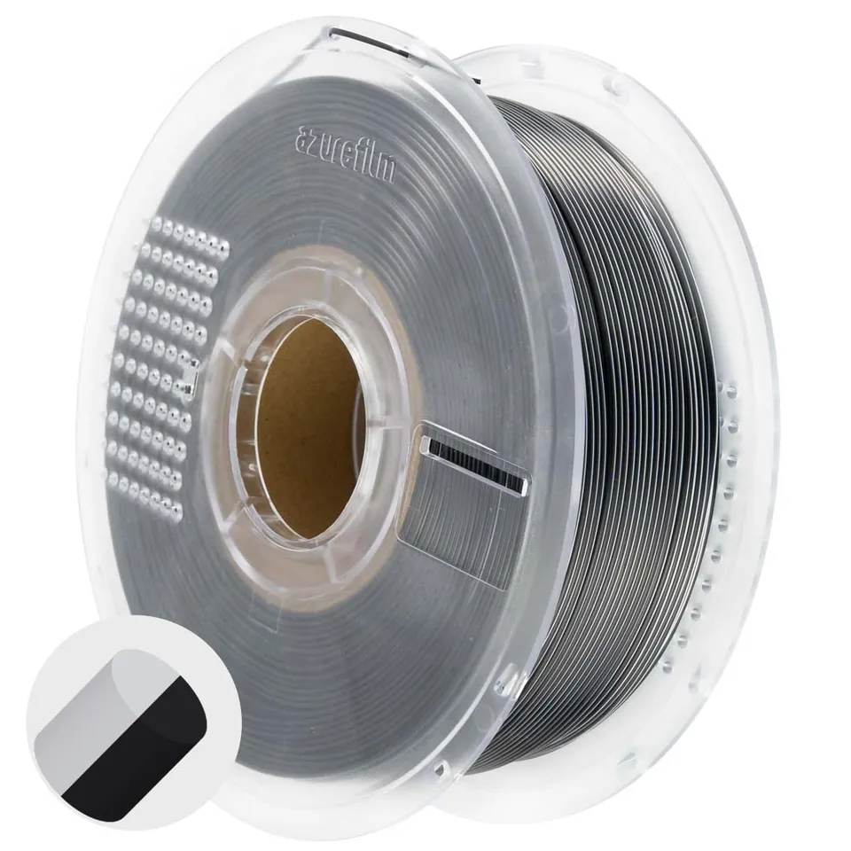 azurefilm-pla-silk-dual-color-yin-yang-schwarz-wei-filament image 1