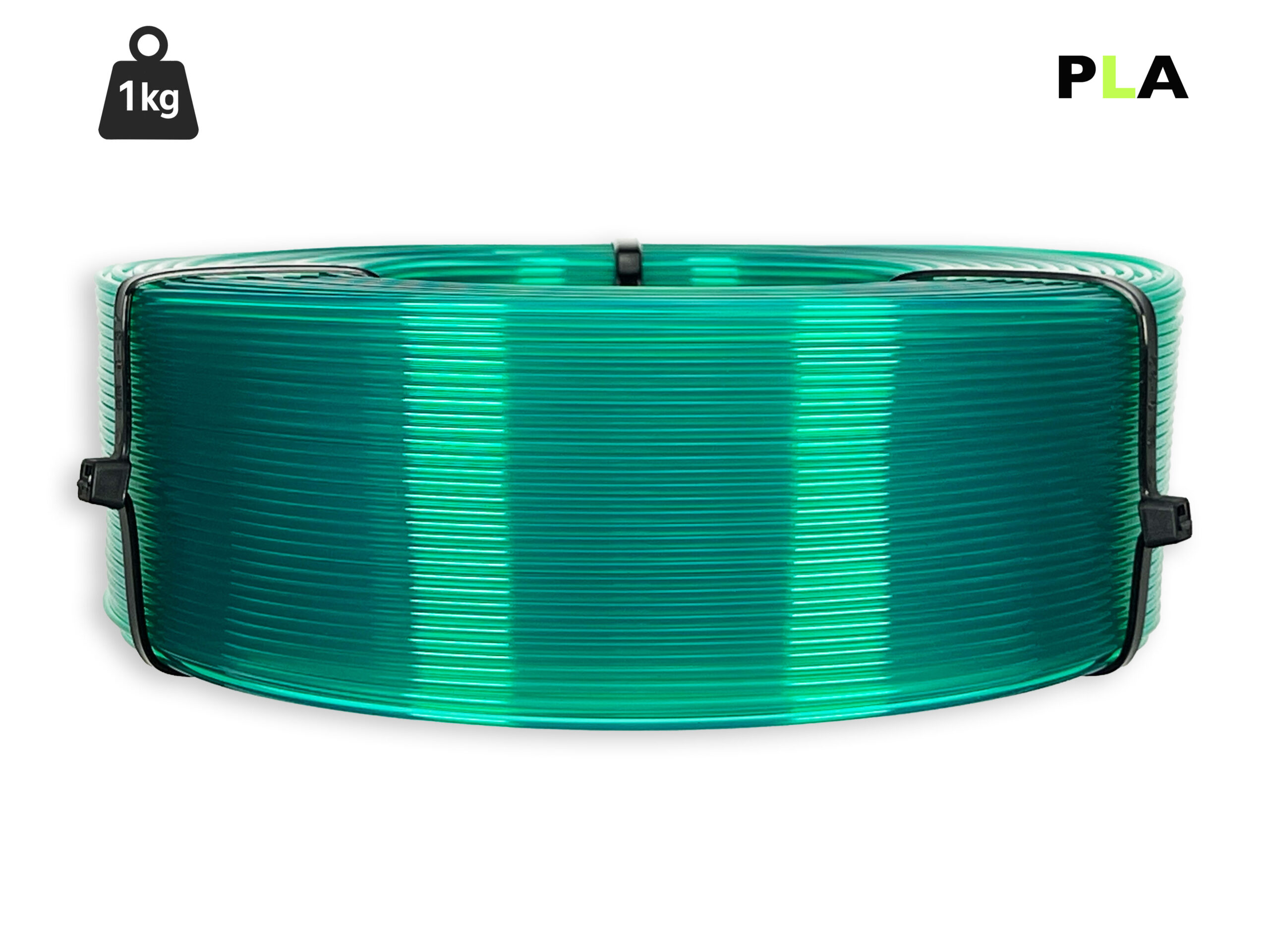 das-filament-pla-filament-1-75-mm-transluzent-gr-n-1-kg-refill image 1
