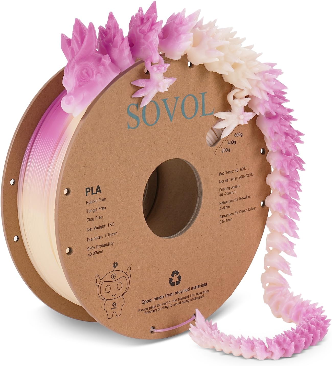 sovol-chameleon-pla-3d-filament-1-kg-dreifarbig-gradient image 5