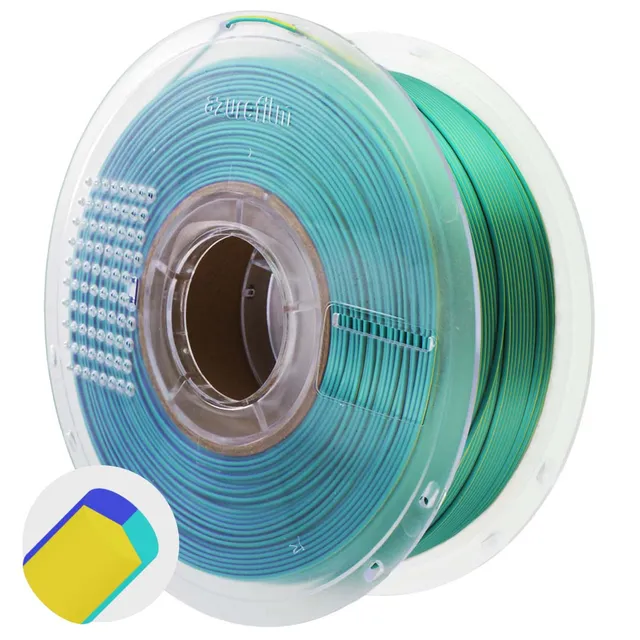 azurefilm-pla-silk-tri-color-filament-peacock-bloom image 1