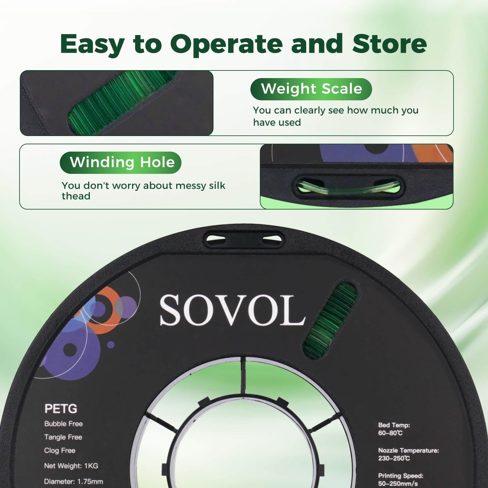sovol-petg-filament-1-75-mm-gradient-gr-n-wei image 2
