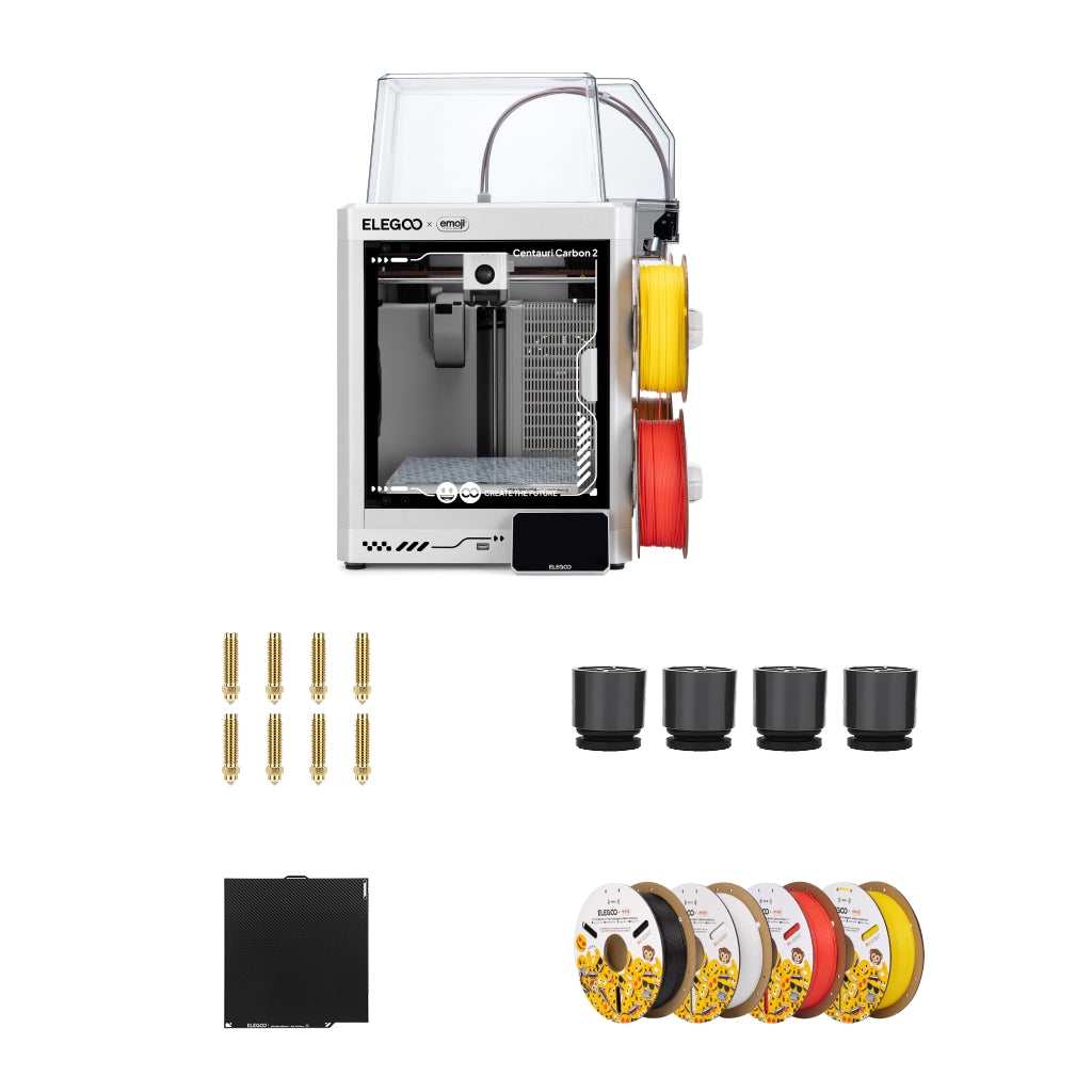elegoo-x-emoji-centauri-carbon-2-combo-multicolor-fdm-3d-drucker-bundle image 1