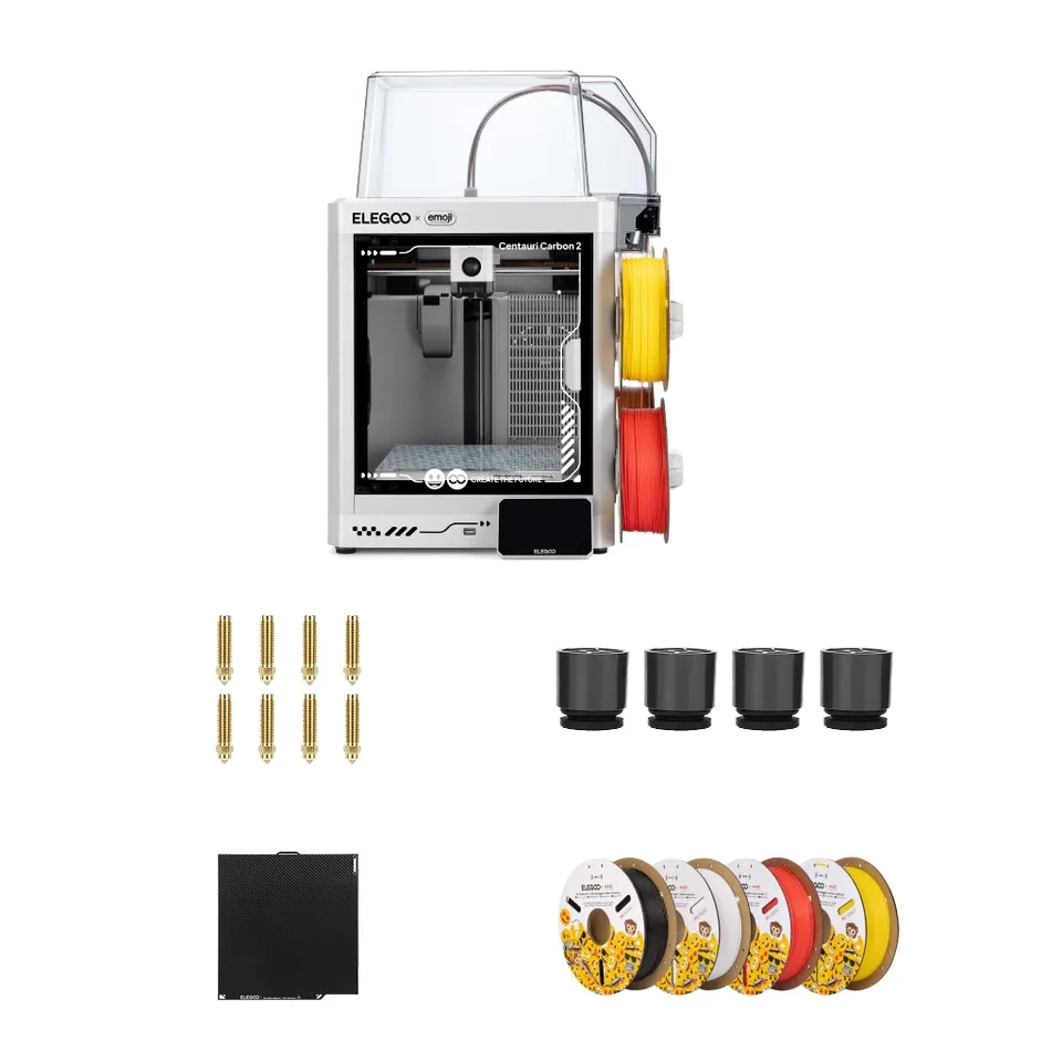 elegoo-x-emoji-centauri-carbon-2-combo-multicolor-fdm-3d-drucker-bundle image 1