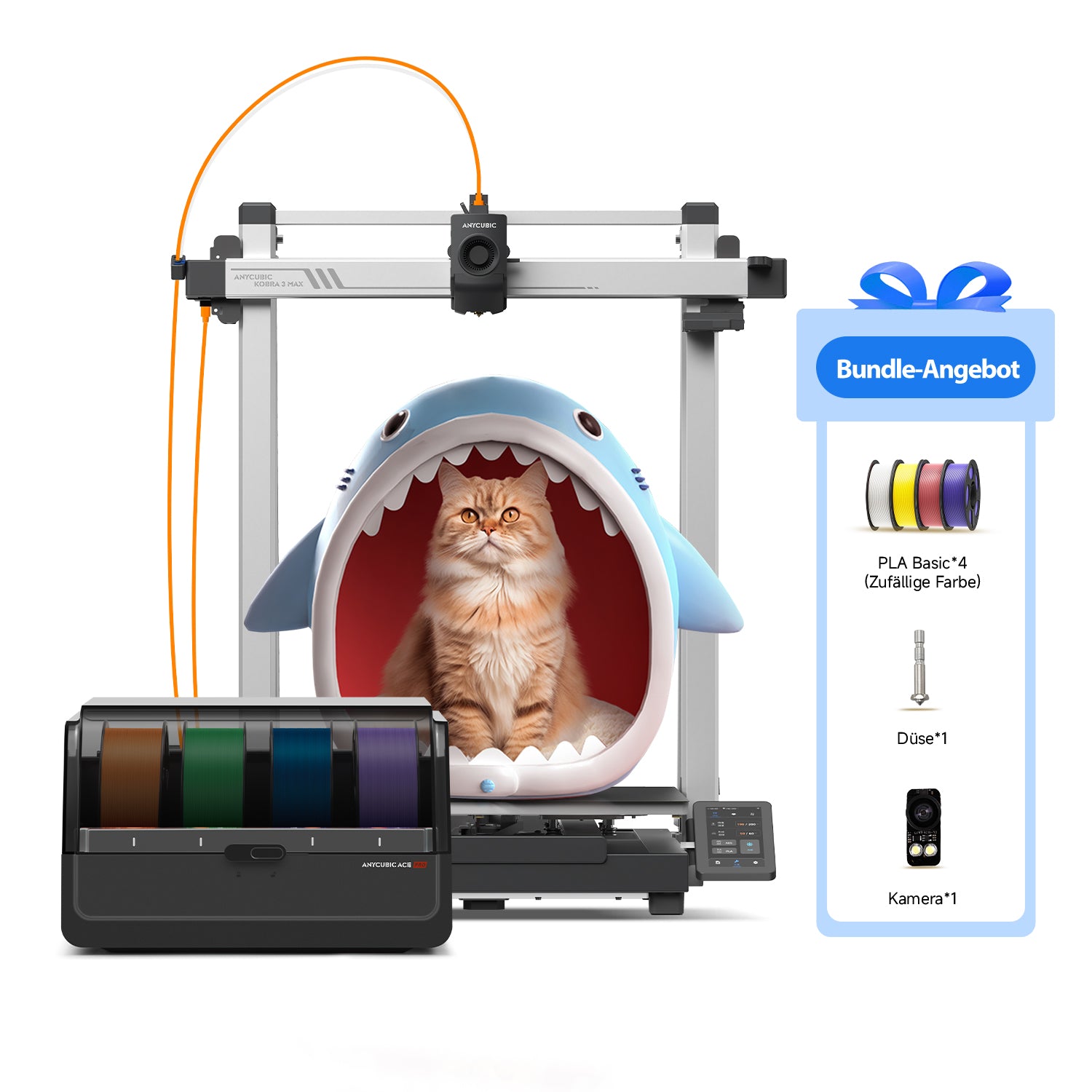 anycubic-kobra-3-max-combo-pla-basic-4-farben-bundle-mehrfarben-fdm-3d-drucker-s image 2