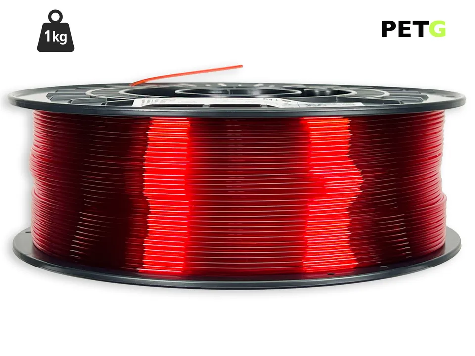 das-filament-petg-filament-1-75-mm-transparent-rot-1-kg image 1
