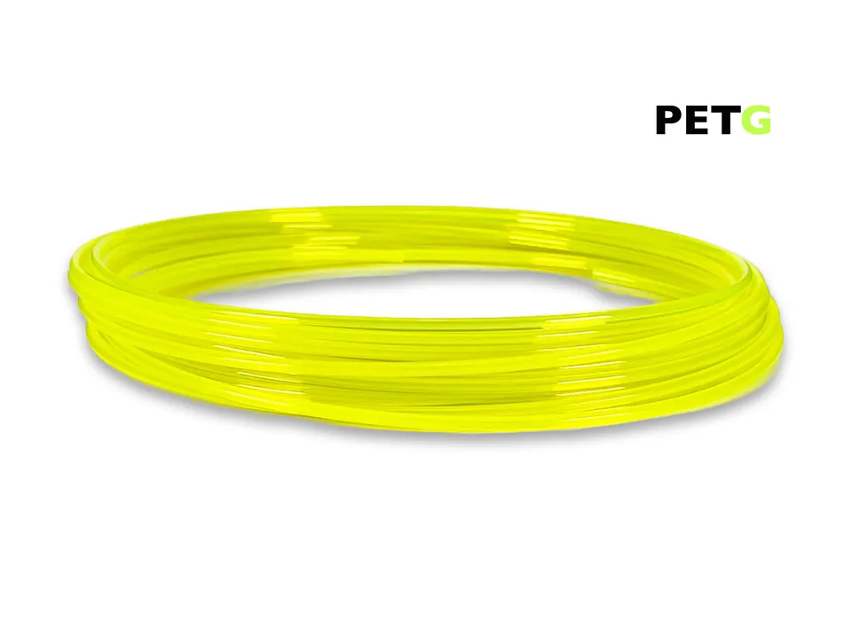 das-filament-petg-filament-sample-50-g-2-85-mm-transluzent-neongelb image 1