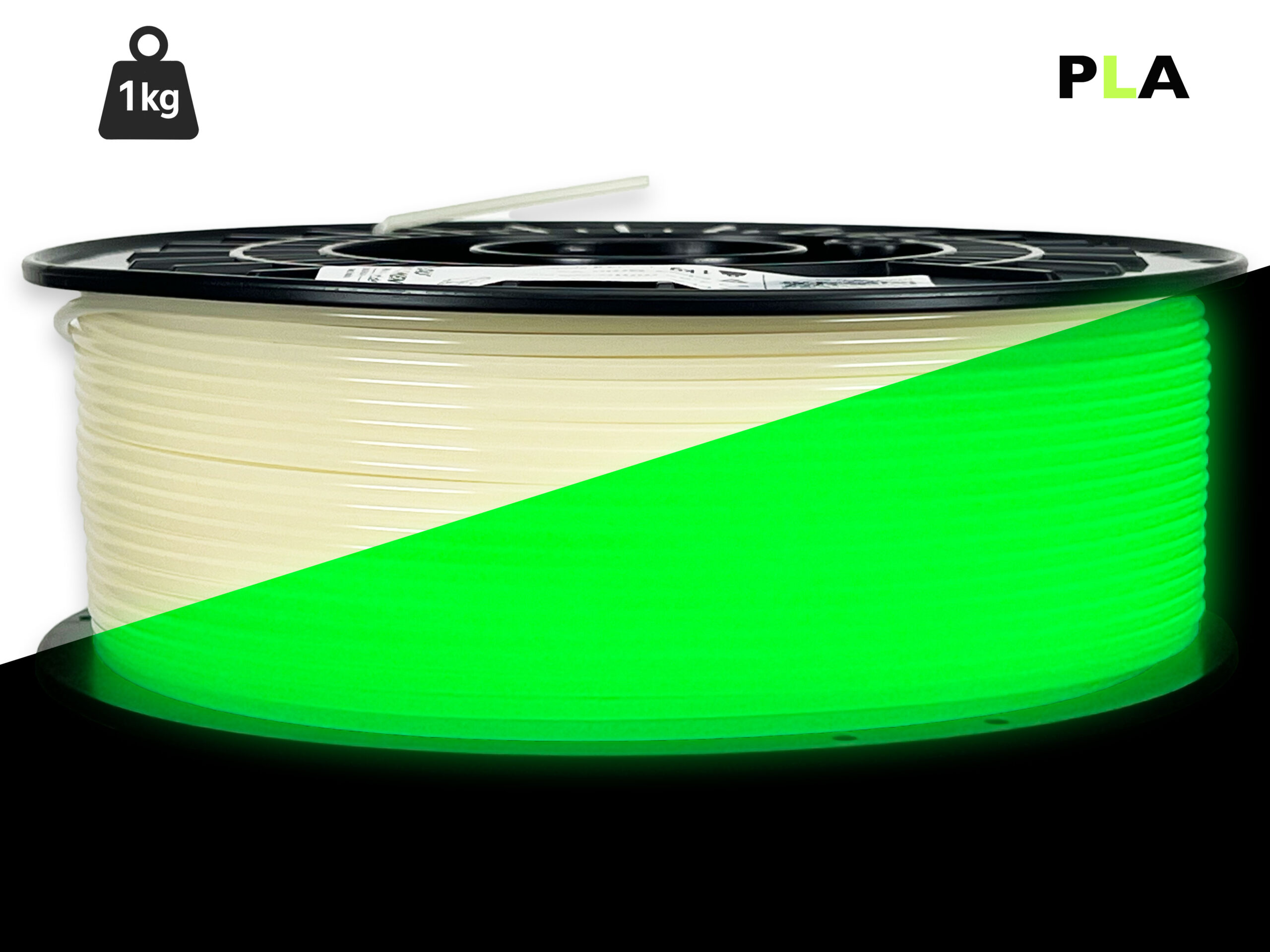 das-filament-pla-filament-2-85-mm-glow-gr-n-v2-1-kg image 1