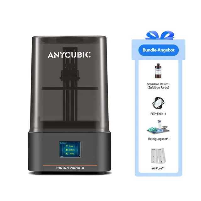 anycubic-photon-mono-4-preiswertes-starter-bundle-resin-drucker-set image 1