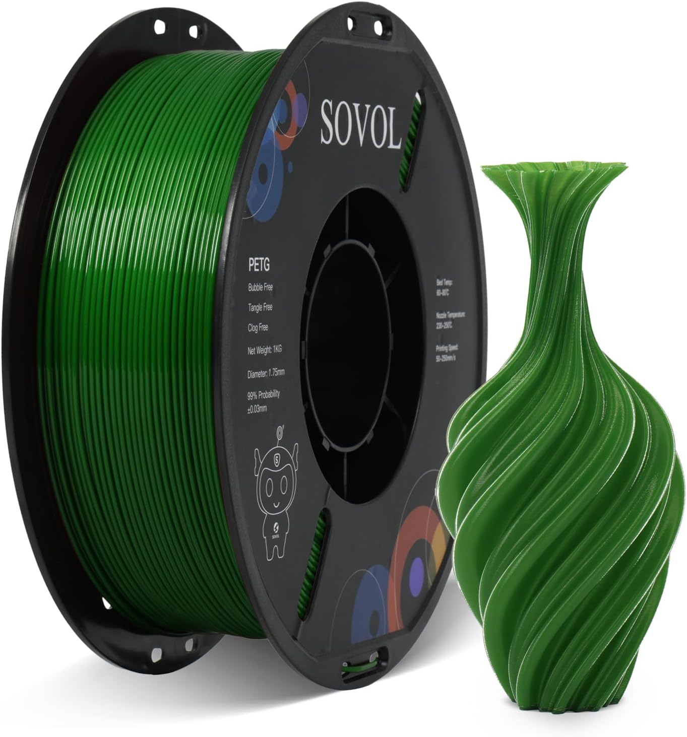 sovol-green-petg-3d-drucker-filament-1-75-mm-1-kg-0-03-mm image 1