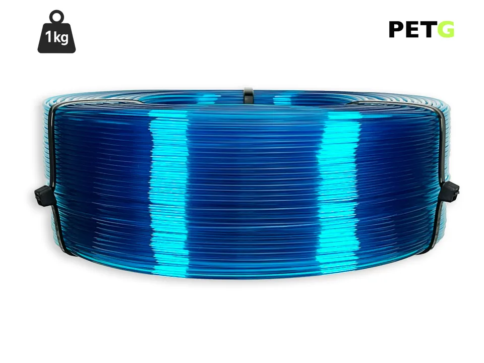 das-filament-petg-filament-1-75-mm-transparent-blau-1-kg-refill image 1