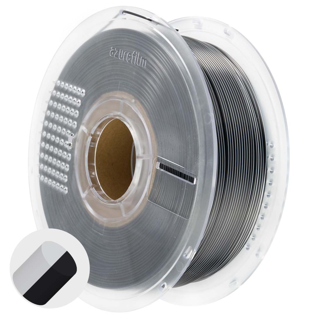 azurefilm-pla-silk-dual-color-yin-yang-schwarz-wei-filament image 1