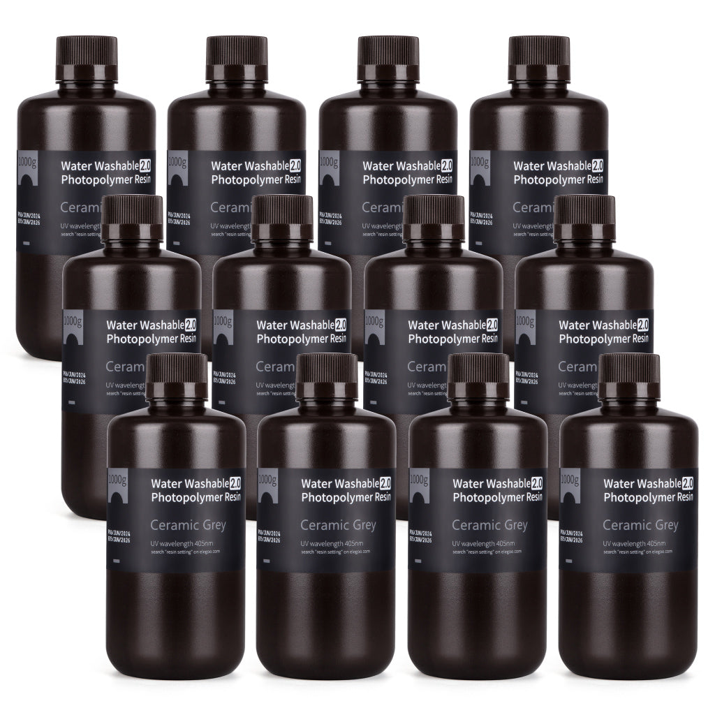 elegoo-wasserwaschbares-harz-v2-0-12-kg-lcd-resin-gro-pack image 2