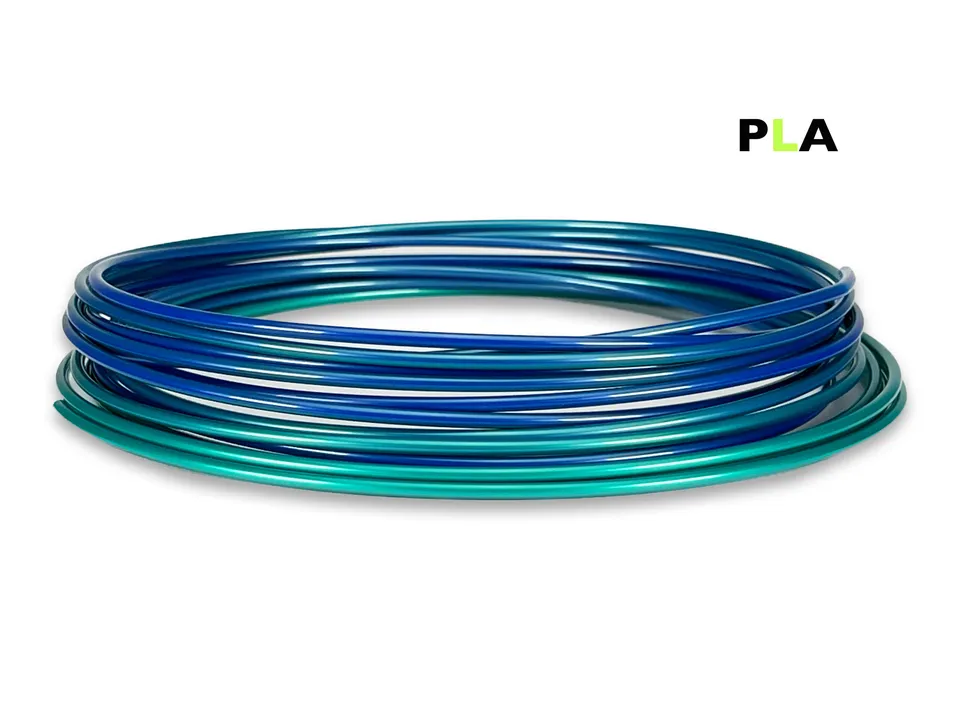 das-filament-pla-filament-sample-2-85-mm-multicolor-polarlicht-50-g image 1