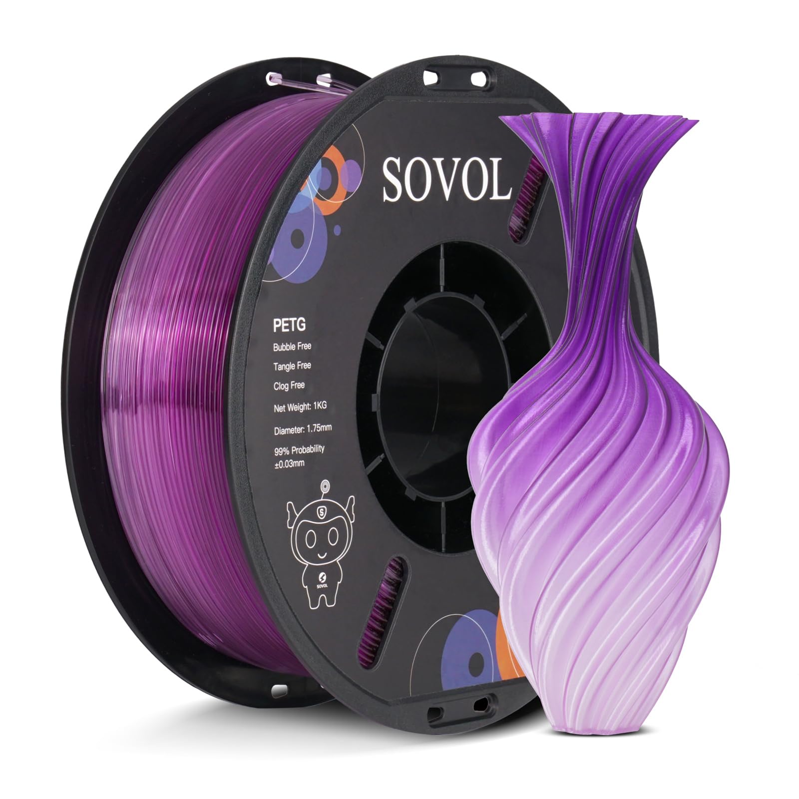 sovol-gradient-lila-wei-petg-filament-2-kg image 1